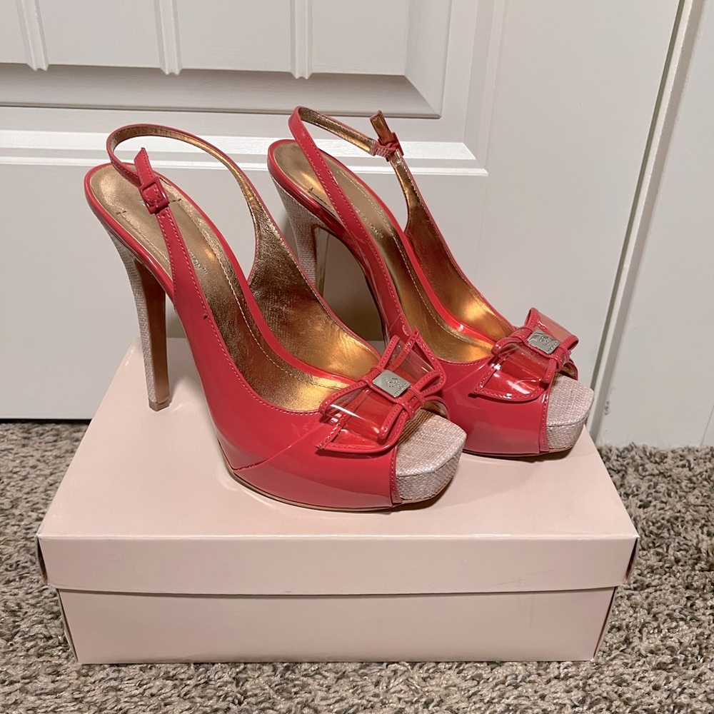 Coral BCBG heels size 10